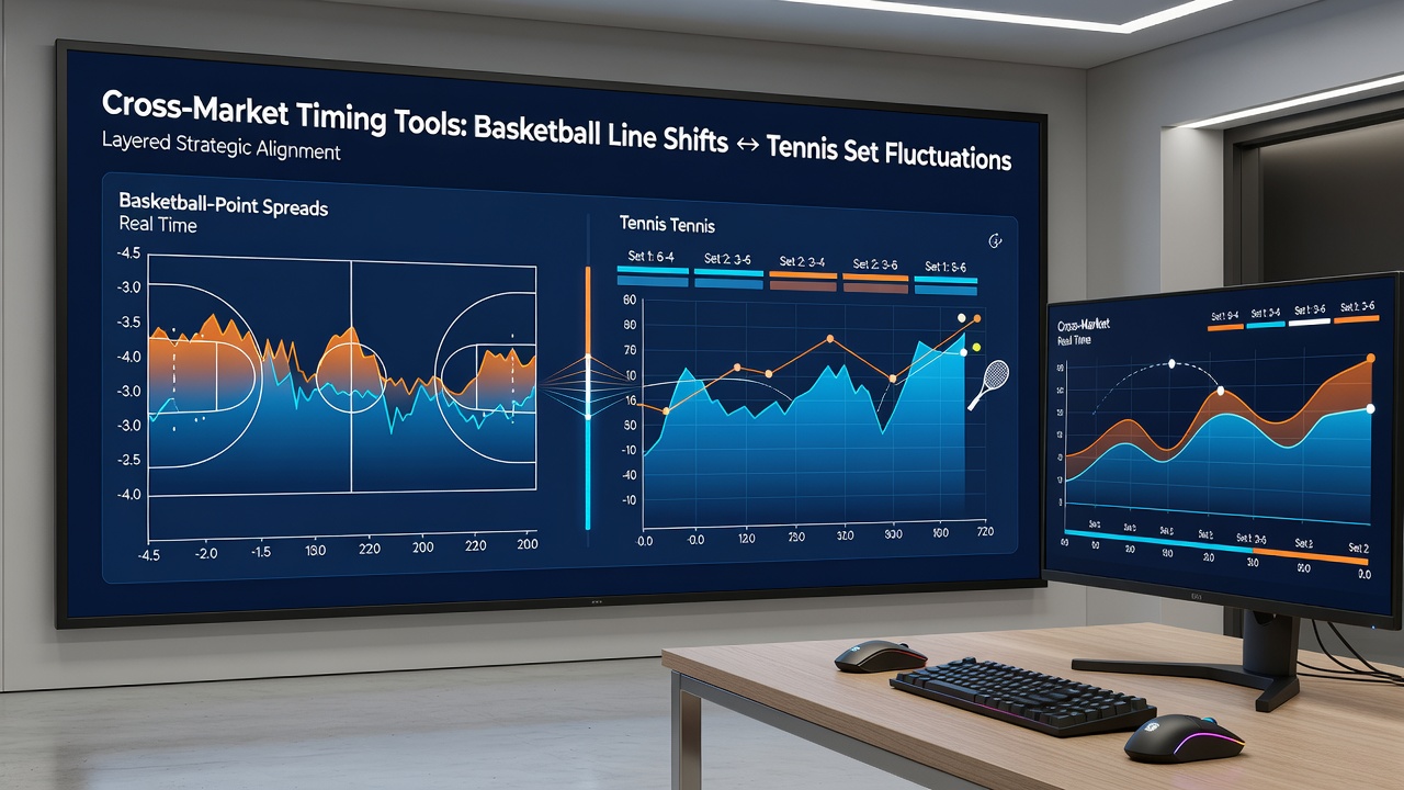 Live interface showing basketball and tennis markets aligned for layered arbitrage execution